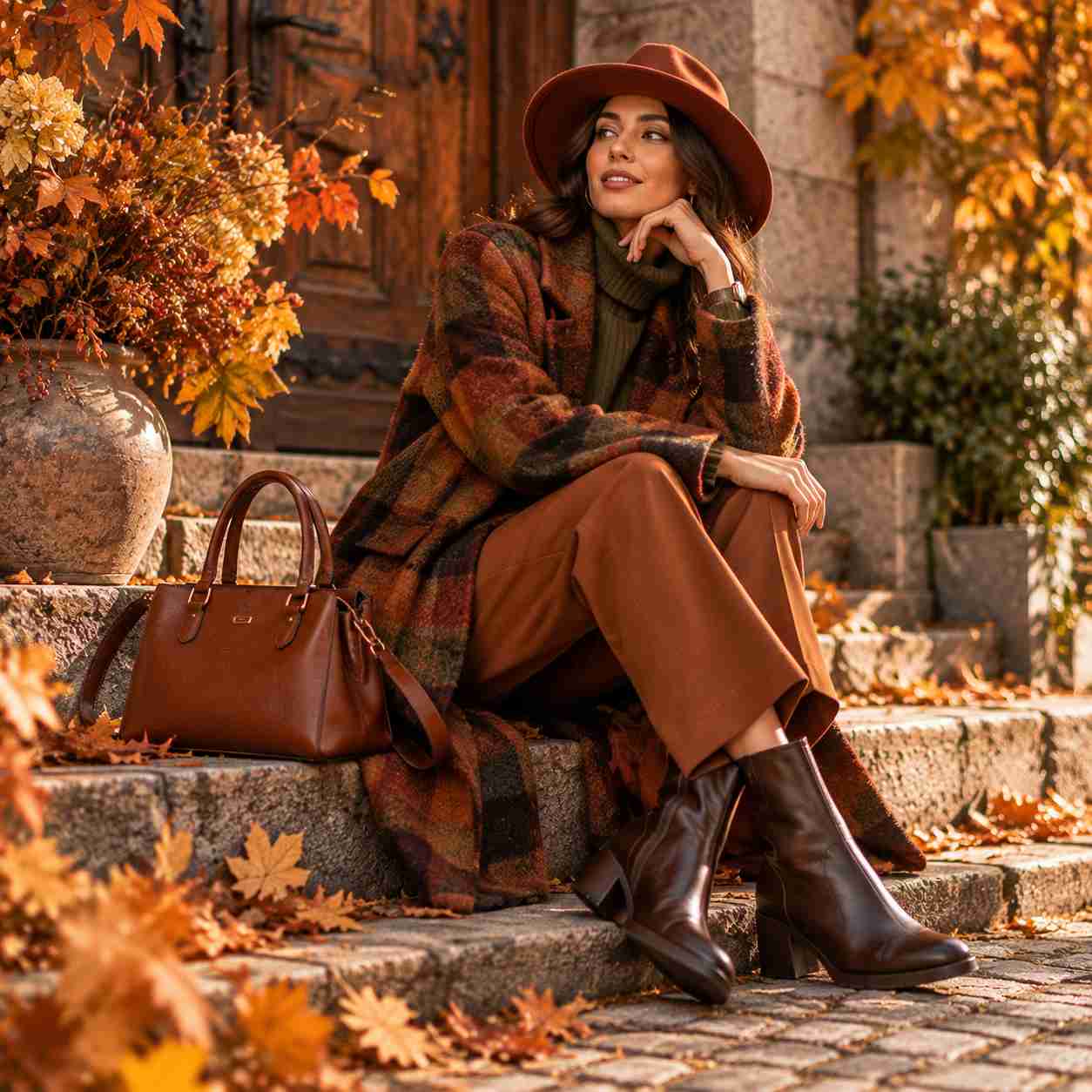 استایل خاص با رنگ‌های پاییزی